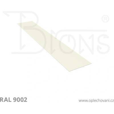 Brons Rovinný plech 350 x 2000 mm šedobílá