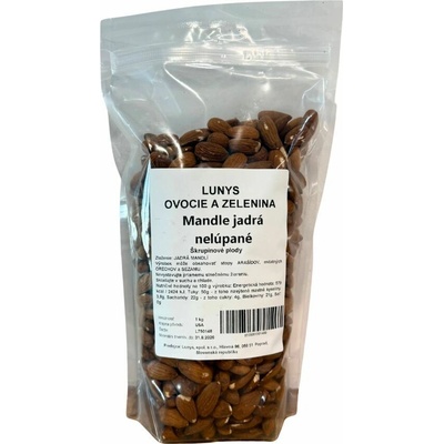 Lunys Mandle jadrá natural 1kg