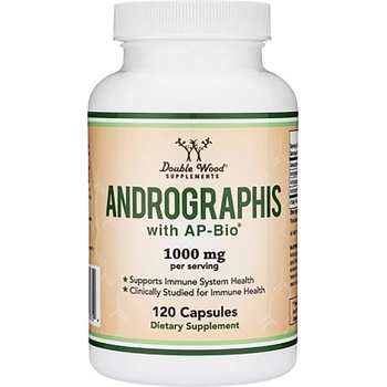 Image 1 of Double Wood Supplements Adrographis with AP-Bio® 1000 mg [120 капсули]