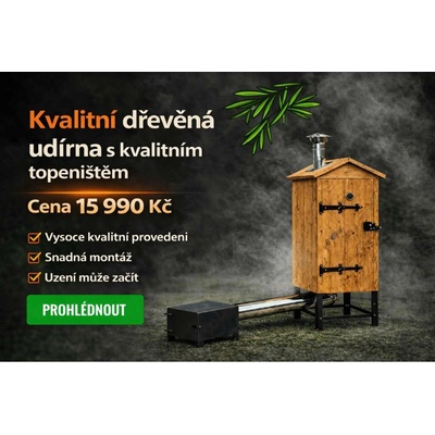 Kalme Dřevěná udírna na dřevo 225L hnědá