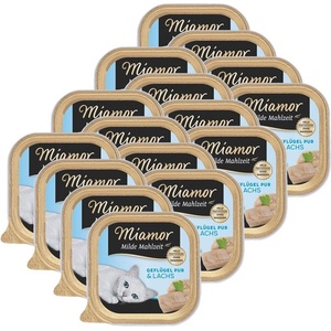 Miamor Milde Mahlzeit птиче месо и сьомга 16 x 100 г
