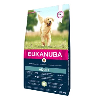 EUKANUBA Dog Adult Large Breed Lamb - Пълноценна суха храна за израснали кучета от големи породи с агнешко меси и ориз, 18 кг