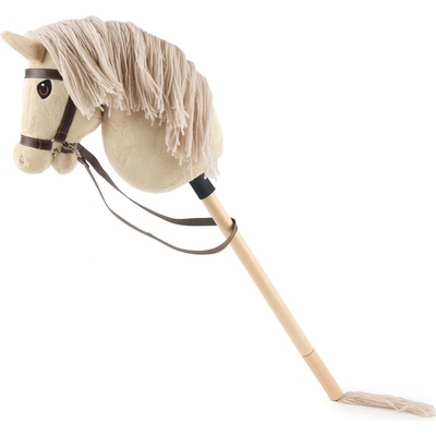 Hobby horse Bieco na palici béžový