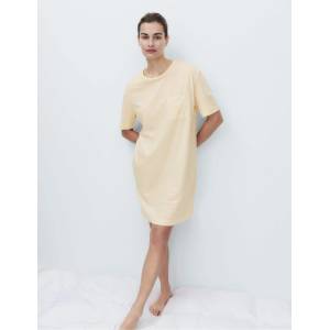 Marks & Spencer Мини нощница с печат от памук и модал Marks & Spencer жълт Marks & Spencer | Zhalt | ЖЕНИ | S