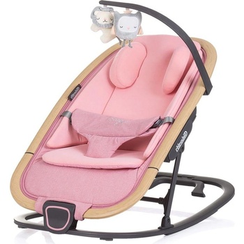 Chipolino Бебешки шезлонг "Senso" маршмелоу+дърво (3800931063634)