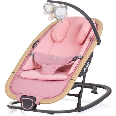 Chipolino Бебешки шезлонг "Senso" маршмелоу+дърво (3800931063634)