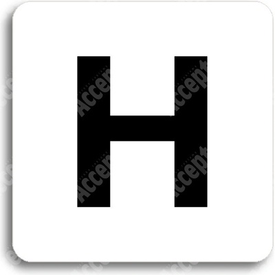 ACCEPT Piktogram hydrant - bílá tabulka - černý tisk bez rámečku
