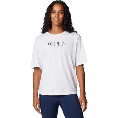 Columbia Дамска риза с къс ръкав Columbia Cascade Short Sleeve Shirt Womens - White