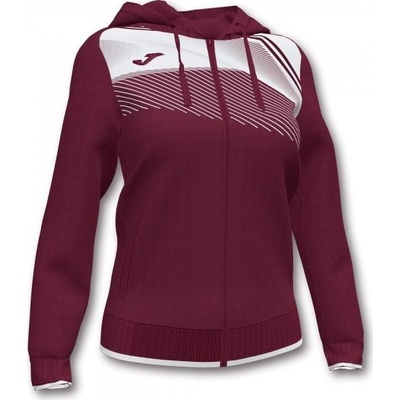 Joma Supernova II Hoodie Jacket Burgundy-White