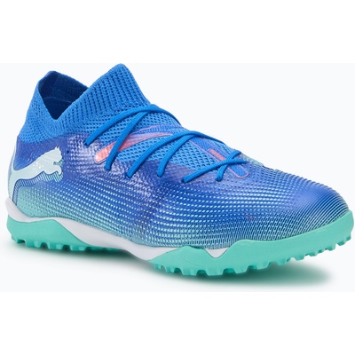 PUMA Детски футболни обувки PUMA Future 7 Match TT + Mid Jr bluemazing/puma white/electric peppermint