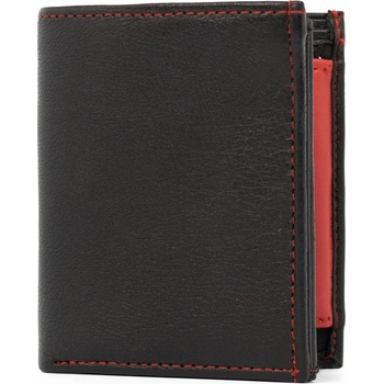 Image 1 of Delis Мъжки портфейл Landon PT948, естествена кожа, черен - червен (PT948)