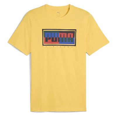 Тениска Puma Graphics Box short sleeve T-shirt - Yellow (Sunny Yellow)