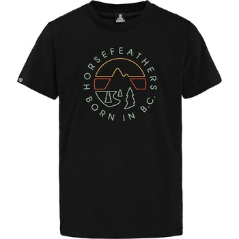 Horsefeathers Детска тениска Line Circle - black Horsefeathers | Cheren | Момчешки | M