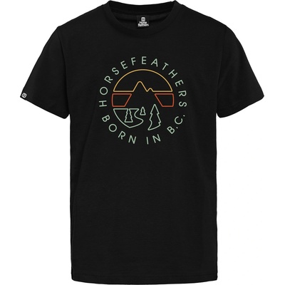 Horsefeathers Детска тениска Line Circle - black Horsefeathers | Cheren | Момчешки | M