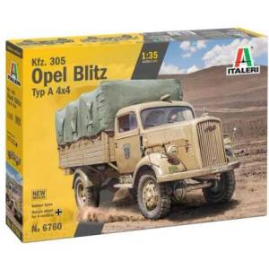 Italeri Комплект модел военен 6760 - Kfz. 305 Opel Blitz Typ A 4x4 (1: 35) (33-6760)