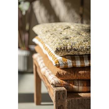 Image 1 of Madam Stoltz Декоративна памучна възглавница за пейка Madam Stoltz 45 x 125 cm (MP.45125.50)