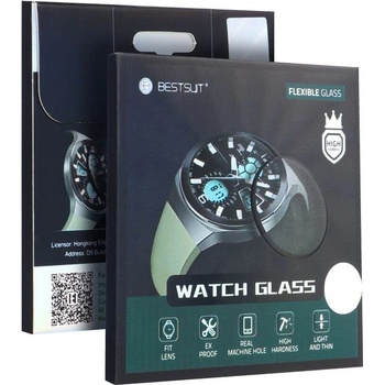 BESTSUIT Удароустойчив Протектор за Samsung Watch 6 Classic 47 mm, BESTSUIT Flexy Glass, Черен (5903396227578)