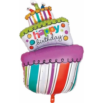 Fóliový balónik narodeninovú tort 92 cm 6856