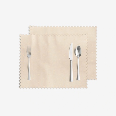 Goldea sváteční prostírání teflonové šampaň s lesklými obdélníčky 2ks 30x40cm
