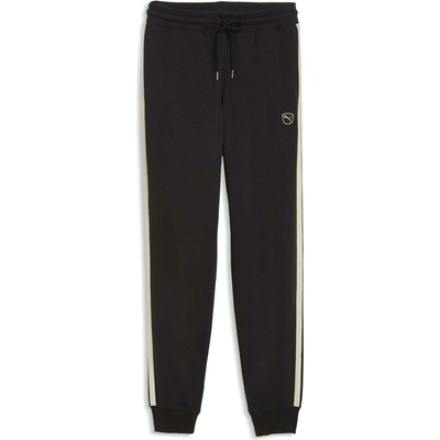 Puma ESSENTIALS ELEVTED SWEAT TR PANTS CL Černá Bílá – Zboží Dáma