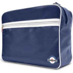 Lambretta Чанта за през рамо Lambretta Men's Retro Flight Bag - Navy/White