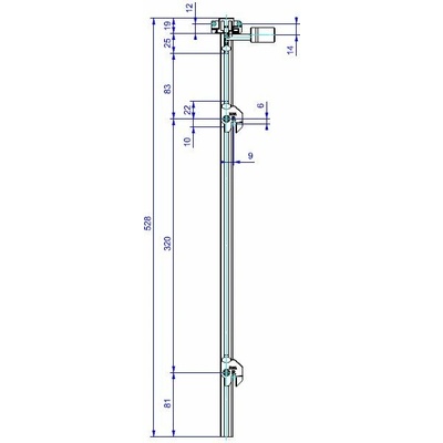 Lehmann Tyč SVS3 TYP 5 1+2 výška 544 mm
