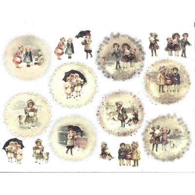 Itd. Collection Rýžový papír Děti v kabátcích A4 – Zboží Mobilmania