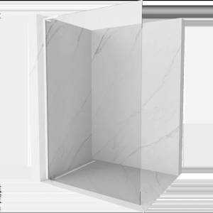 Mexen Kioto L душ стена Walk-in 50 x 200 см, прозрачна, бяла - 800-050-103-20-00 (800-050-103-20-00)