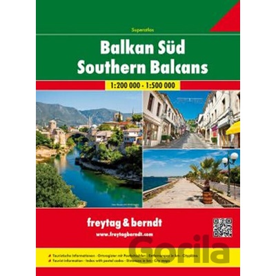 Superatlas Balkan Süd Serbien-Montenegro-Kosovo-Mazedonien-Albanien
