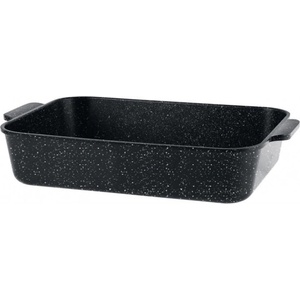 Voltz Тава за фурна и котлон Oliver Voltz OV54322CS32, 32 x 23 x 7.5 см, алуминий, керамично мраморно незалепващо покритие, черен меланж (OV54322CS32)