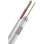 Екском Коаксиален кабел RG59CU + 2x0, 75mm Бял - 200м (Коаксиален кабел RG59CU + 2x0.75mm)