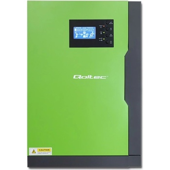 Qoltec 53886 Hybridní solární invertor mimo síť 3,5 kW 100A 24V MPPT Sinus