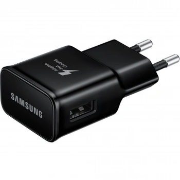 Image 1 of Samsung Оригинално зарядно Samsung Type-C Travel Charger EP-TA200EBE, Черно (TA200EBE)