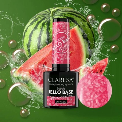 CLARESA Gél lak Bubble Jello Base Watermelon 5 g