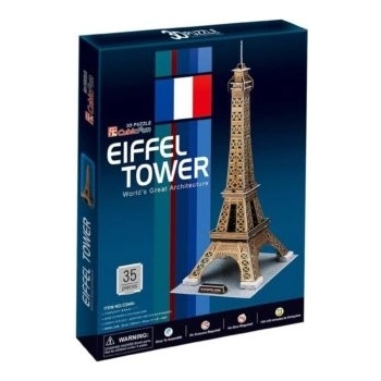 CubicFun 3D puzzle Eiffelova veža zlatá 35 ks