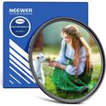 NEEWER 77mm Black Diffusion 1/8 filter for a cinematic fog effect, ultra-slim filter made of optical glass with multi nano coating for video vlogs portrait photography - NW