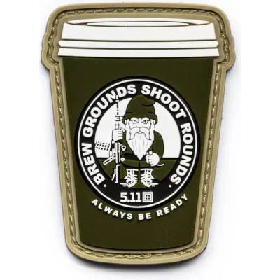 5.11 Patch Brewed Grounds TO GO - 194 Green