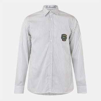 Image 1 of Lacoste Риза с дълъг ръкав Lacoste Men's Long Sleeve Patterned Shirt - Flour/Croissant