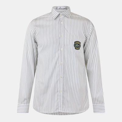 Lacoste Риза с дълъг ръкав Lacoste Men's Long Sleeve Patterned Shirt - Flour/Croissant