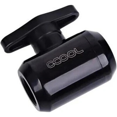 Alphacool Сферичен кран Alphacool, Вътрешна резба G1/4, Черен мат (AC-68145)