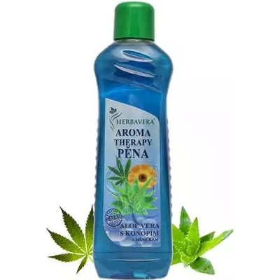 Herbavera Aroma Therapy pena do kúpeľa s aloe vera a konope 1000 ml