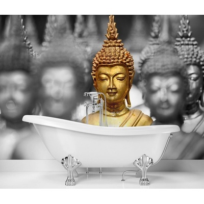 Gario Fototapeta Golden Buddha Materiál: Vliesová, rozmery 200 x 140 cm