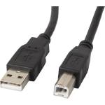 Lanberg Кабел Lanberg, USB-A (M) - USB-B (M) 2.0 Ferrite 1m черен - CA-USBA-11CC-0010-BK (CA-USBA-11CC-0010-BK)