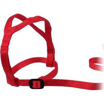 Vanpet Postroj pre papagáje L červený