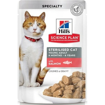 Hills Science Plan Feline Young Adult SterilizedCat Salmon 12 x 85 g