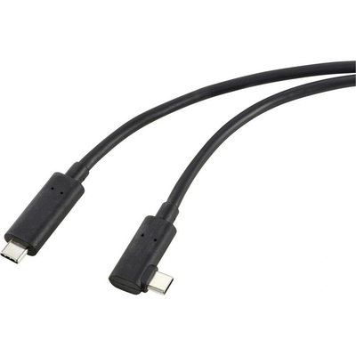 Renkforce RF-5625884 optický USB-C USB 3.2 Gen2 USB-C ® zástrčka jednostranne zahnutý 10m černý