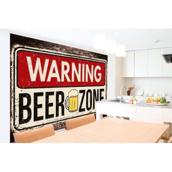 DIMEX ART s. r. o Самозалепваща се флизелинова фототапета табела - бира 375 x 250 см