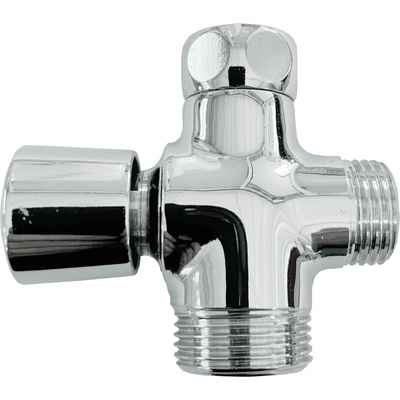 přepínač sprchy s aretací 1/2" x 1/2" x 3/4", chrom – Zboží Dáma