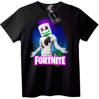 NOONEBRAND Тениска Fortnite Marshmello - 2XL, White