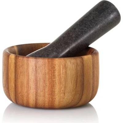 Adhoc Hmoždíř Taru, dřevo akácie/žula 11 cm